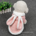 Cute Rabbit ear winter small pet dog clothes